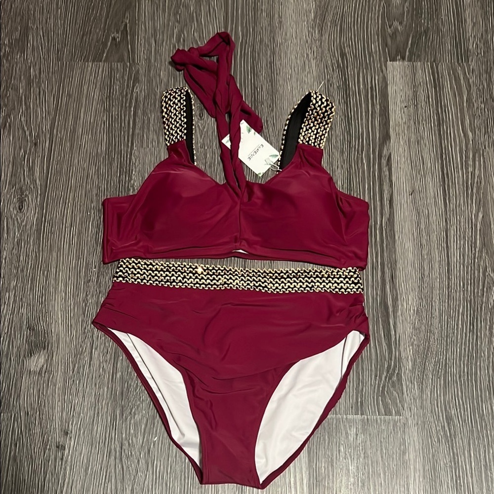 Red Shapewear with Wide Straps and Medium Support